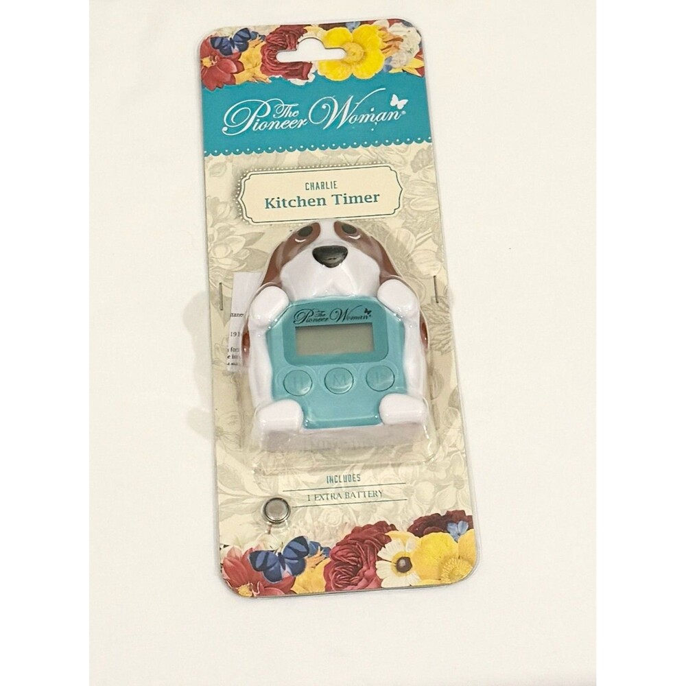 NIB The Pioneer Woman Charlie Kitchen Timer Magnetic LCD Digital Display